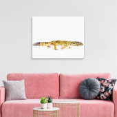 ヒョウのサイドビューgecko lizard キャンバスプリント (インサイチュ (リビング))