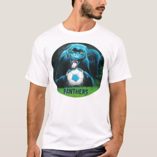 ヒョウのサッカーのスエットシャツ Tシャツ