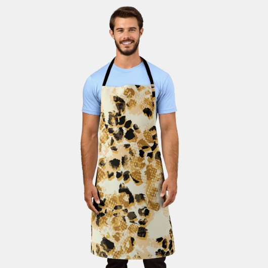 ヒョウのシック:ヴィンテージパターンエレガンス。 エプロン (着用した状態)