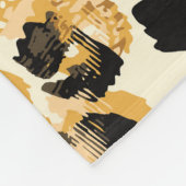 ヒョウのシック:ヴィンテージパターンエレガンス。 フリースブランケット (角)