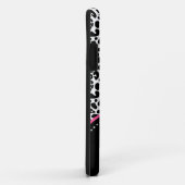 ヒョウのショッキングピンクの弓 Case-Mate iPhoneケース (裏面/右)