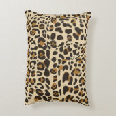 ヒョウのジャガーアニマルプリント模様 アクセントクッション (裏面(縦))