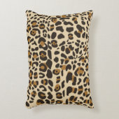 ヒョウのジャガーアニマルプリント模様 アクセントクッション (正面(垂直))