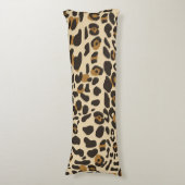 ヒョウのジャガーアニマルプリント模様 ボディピロー (正面縦)