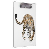 ヒョウのジャングル猫色彩の鮮やかが緑色 クリップボード (右)
