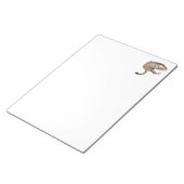 ヒョウのジャングル猫色彩の鮮やかが緑色 ノートパッド (アングル)