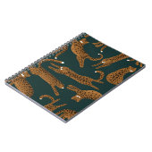 ヒョウのジャングル：アニマルプリントヴィンテージ。 ノートブック (左側)