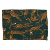 ヒョウのジャングル:アニマルプリントヴィンテージ。 枕カバー (正面)