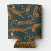 ヒョウのジャングル:アニマルプリントヴィンテージ。 缶クーラー (裏面)