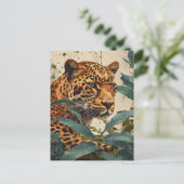 ヒョウのジャングル:ヴィンテージはがき ポストカード (スタンド正面)