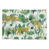 ヒョウのジャングル：熱帯の子供はシームレス。 枕カバー (裏面)