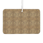 ヒョウのスポットスキンプリント パーソナライズされた カーエアーフレッシュナー (裏面)