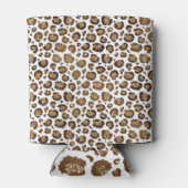 ヒョウのスポットワイルドアニマルズゴールデングリッターサファリ 缶クーラー (裏面)