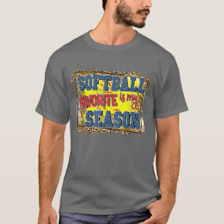 ヒョウのソフトボールは私のシーズンお気に入りのススポーツの愛である Tシャツ