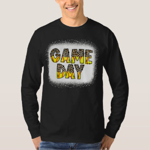 ヒョウのソフトボールゲームデイビーブソフトボールマムソフツ Tシャツ