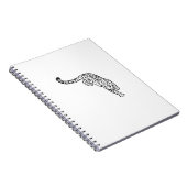 ヒョウのタトゥーヴィンテージ ノートブック (右側)