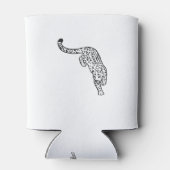 ヒョウのタトゥーヴィンテージ 缶クーラー (裏面)