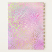 ヒョウのチータピンク美容師メッシーパン プランナー手帳 (裏面)