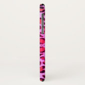 ヒョウのチーターのピンクのパターンモノグラムの- Case-Mate iPhoneケース (裏面/左)