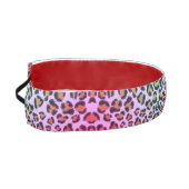 ヒョウのチーターのピンクのパターン アスレチックヘッドバンド (左)