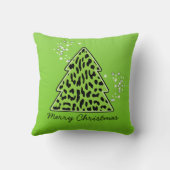 ヒョウのチートクリスマスツリー枕 クッション (裏面)