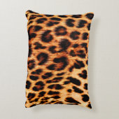 ヒョウのテクスチャ、アフリカの動物のシームレスなパターン。 アクセントクッション (裏面(縦))