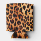 ヒョウのテクスチャ、アフリカの動物のシームレスなパターン。 缶クーラー (裏面)