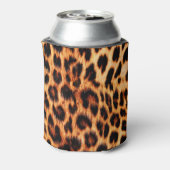 ヒョウのテクスチャ、アフリカの動物のシームレスなパターン。 缶クーラー (缶裏面)