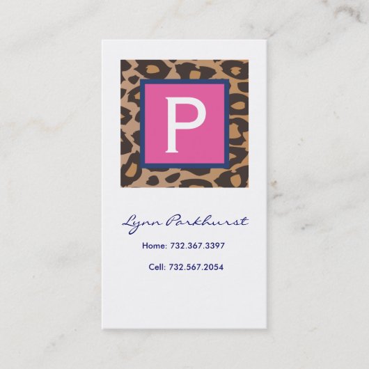 ヒョウのテレホンカード コーリングカード (正面)