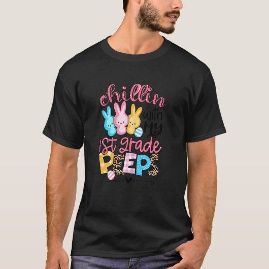 ヒョウのバニーチリンと私の1年生のバニーE Tシャツ (正面)
