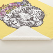 ヒョウのヒッピーの上品 シェルパブランケット (3/4)