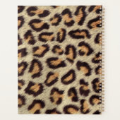 ヒョウのヒョウの茶色の斑点 プランナー手帳 (裏面)