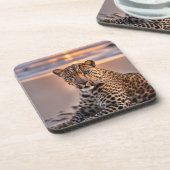 ヒョウのビーチ コースター (左側)