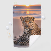 ヒョウのビーチ ゴルフタオル (インサイチュ)