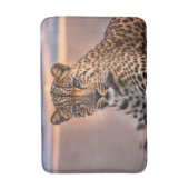 ヒョウのビーチ バスマット (正面縦)