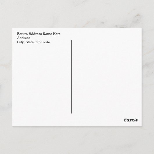 ヒョウのピンクボーガールサファリベイビーシャワーありがとう ポストカード (裏面)