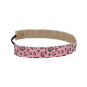 ヒョウのピンク動物のイラストレーション アスレチックヘッドバンド (左)