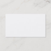 ヒョウのファッションのプリントパターン 名刺 (裏面)