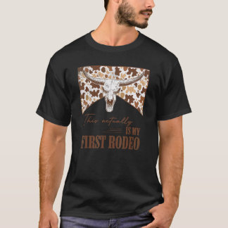 ヒョウのブルスカルウェスタンこれは実際には私のモミである Tシャツ