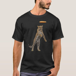 ヒョウのプリントがおもしろいディスクゴルフTシャツ Tシャツ
