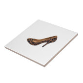 ヒョウのプリントのハイヒールの靴ポンプ タイル (側面)