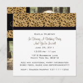 ヒョウのプリントのパーティの招待状 招待状 (正面/裏面)