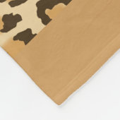 ヒョウのプリントのフリースブランケット フリースブランケット (角)