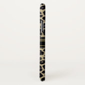 ヒョウのプリントのモノグラムのiPhone Xの場合 Case-Mate iPhoneケース (裏面/右)