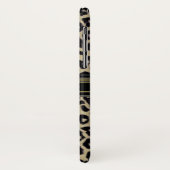 ヒョウのプリントのモノグラムのiPhone Xの場合 Case-Mate iPhoneケース (裏面/左)