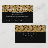 ヒョウのプリントの上層の名刺 名刺 (正面/裏面)