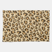 ヒョウのプリントの台所タオル キッチンタオル (横)