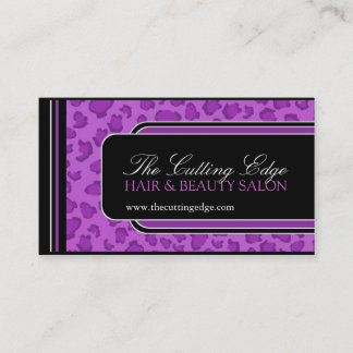 ヒョウのプリントの名刺 名刺