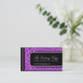 ヒョウのプリントの名刺 名刺 (スタンド正面)