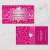 ヒョウのプリントの名刺 名刺 (正面/裏面)